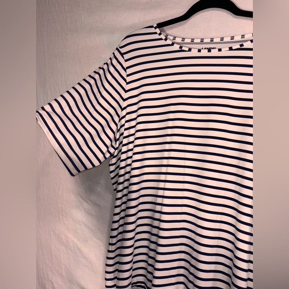 Lands' End Womens High Crew neck rash guard UPF 50 size 1X - Picture 5 of 14